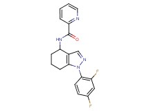 N-[1-(2,4-difluorophenyl)-4,5,6,7-tetrahydro-1H-indazol-4-yl]-2-pyridinecarboxamide
