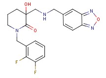 3-{[(2,1,3-benzoxadiazol-5-ylmethyl)amino]methyl}-1-(2,3-difluorobenzyl)-3-hydroxy-2-piperidinone