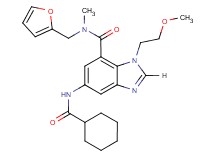 5-[(cyclohexylcarbonyl)amino]-N-(2-furylmethyl)-1-(2-methoxyethyl)-N-methyl-1H-benzimidazole-7-carboxamide