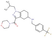 1-isobutyl-3-(4-morpholinylcarbonyl)-N-[4-(trifluoromethyl)benzyl]-4,5,6,7-tetrahydro-1H-indazol-5-amine