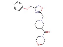4-[(1-{[3-(phenoxymethyl)-1,2,4-oxadiazol-5-yl]methyl}-3-piperidinyl)carbonyl]morpholine