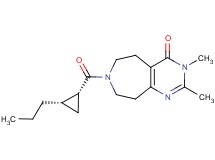 2,3-dimethyl-7-{[(1R*,2S*)-2-propylcyclopropyl]carbonyl}-3,5,6,7,8,9-hexahydro-4H-pyrimido[4,5-d]azepin-4-one
