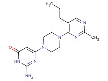 2-amino-6-[4-(2-methyl-5-propylpyrimidin-4-yl)piperazin-1-yl]pyrimidin-4(3H)-one