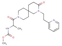 methyl {1-methyl-2-oxo-2-[3-oxo-2-(2-pyridin-2-ylethyl)-2,9-diazaspiro[5.5]undec-9-yl]ethyl}carbamate