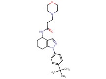 N-[1-(4-tert-butylphenyl)-4,5,6,7-tetrahydro-1H-indazol-4-yl]-3-(4-morpholinyl)propanamide