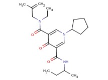 N'-(sec-butyl)-1-cyclopentyl-N-ethyl-N-(2-methyl-2-propen-1-yl)-4-oxo-1,4-dihydro-3,5-pyridinedicarboxamide
