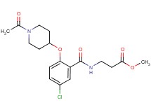 methyl N-{2-[(1-acetyl-4-piperidinyl)oxy]-5-chlorobenzoyl}-beta-alaninate