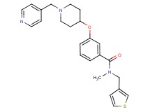 N-methyl-3-{[1-(4-pyridinylmethyl)-4-piperidinyl]oxy}-N-(3-thienylmethyl)benzamide