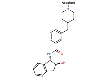 N-[(1R,2S)-2-hydroxy-2,3-dihydro-1H-inden-1-yl]-3-(4-piperidinylmethyl)benzamide