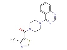 4-{4-[(4-methyl-1,3-thiazol-5-yl)carbonyl]-1-piperazinyl}quinazoline