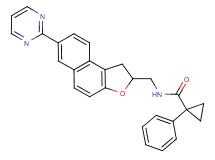 1-phenyl-N-{[7-(2-pyrimidinyl)-1,2-dihydronaphtho[2,1-b]furan-2-yl]methyl}cyclopropanecarboxamide