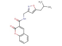 N-[(5-isobutylisoxazol-3-yl)methyl]-2-oxo-2H-chromene-3-carboxamide
