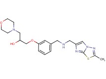 1-[3-({[(2-methylimidazo[2,1-b][1,3,4]thiadiazol-6-yl)methyl]amino}methyl)phenoxy]-3-(4-morpholinyl)-2-propanol
