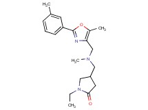 1-ethyl-4-[(methyl{[5-methyl-2-(3-methylphenyl)-1,3-oxazol-4-yl]methyl}amino)methyl]-2-pyrrolidinone