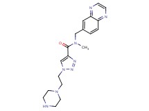 N-methyl-1-(2-piperazin-1-ylethyl)-N-(quinoxalin-6-ylmethyl)-1H-1,2,3-triazole-4-carboxamide