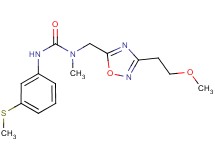 N-{[3-(2-methoxyethyl)-1,2,4-oxadiazol-5-yl]methyl}-N-methyl-N'-[3-(methylthio)phenyl]urea