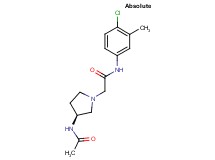 2-[(3S)-3-(acetylamino)pyrrolidin-1-yl]-N-(4-chloro-3-methylphenyl)acetamide