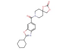 8-[(2-cyclohexyl-1,3-benzoxazol-6-yl)carbonyl]-1,3-dioxa-8-azaspiro[4.5]decan-2-one