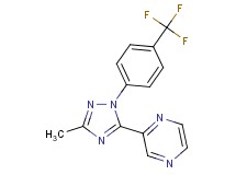 2-{3-methyl-1-[4-(trifluoromethyl)phenyl]-1H-1,2,4-triazol-5-yl}pyrazine