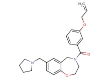 4-[3-(allyloxy)benzoyl]-7-(1-pyrrolidinylmethyl)-2,3,4,5-tetrahydro-1,4-benzoxazepine