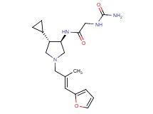 N~2~-(aminocarbonyl)-N~1~-{(3R*,4S*)-4-cyclopropyl-1-[(2E)-3-(2-furyl)-2-methyl-2-propen-1-yl]-3-pyrrolidinyl}glycinamide