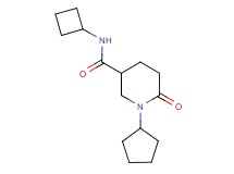 N-cyclobutyl-1-cyclopentyl-6-oxo-3-piperidinecarboxamide