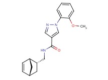 N-[(1R*,2R*,4R*)-bicyclo[2.2.1]hept-5-en-2-ylmethyl]-1-(2-methoxyphenyl)-1H-pyrazole-4-carboxamide