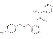 N-methyl-N-{2-[2-(4-methylpiperazin-1-yl)ethoxy]benzyl}-1-pyridin-4-ylethanamine