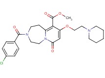 methyl 3-(4-chlorobenzoyl)-7-oxo-9-[2-(1-piperidinyl)ethoxy]-1,2,3,4,5,7-hexahydropyrido[1,2-d][1,4]diazepine-10-carboxylate