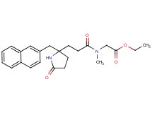 ethyl N-methyl-N-{3-[2-(2-naphthylmethyl)-5-oxo-2-pyrrolidinyl]propanoyl}glycinate