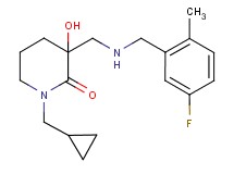 1-(cyclopropylmethyl)-3-{[(5-fluoro-2-methylbenzyl)amino]methyl}-3-hydroxy-2-piperidinone