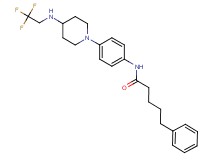 5-phenyl-N-(4-{4-[(2,2,2-trifluoroethyl)amino]-1-piperidinyl}phenyl)pentanamide