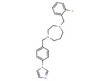 1-(2-fluorobenzyl)-4-[4-(1H-imidazol-1-yl)benzyl]-1,4-diazepane