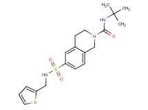 N-(tert-butyl)-6-{[(2-thienylmethyl)amino]sulfonyl}-3,4-dihydroisoquinoline-2(1H)-carboxamide