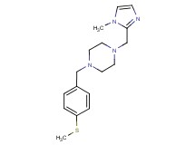 1-[(1-methyl-1H-imidazol-2-yl)methyl]-4-[4-(methylthio)benzyl]piperazine