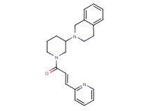2-{1-[(2E)-3-(2-pyridinyl)-2-propenoyl]-3-piperidinyl}-1,2,3,4-tetrahydroisoquinoline