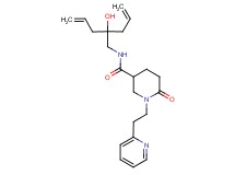 N-(2-allyl-2-hydroxy-4-penten-1-yl)-6-oxo-1-[2-(2-pyridinyl)ethyl]-3-piperidinecarboxamide