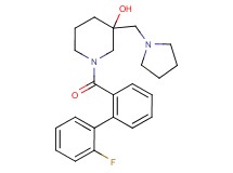 1-[(2'-fluorobiphenyl-2-yl)carbonyl]-3-(pyrrolidin-1-ylmethyl)piperidin-3-ol