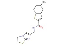 N-(2,3-dihydroimidazo[2,1-b][1,3]thiazol-6-ylmethyl)-5-methyl-4,5,6,7-tetrahydro-1-benzothiophene-2-carboxamide