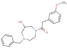 1-benzyl-4-[(3-methoxyphenyl)acetyl]-1,4-diazepan-6-ol