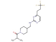 N-[(1-isobutyrylpiperidin-4-yl)methyl]-4-(3,3,3-trifluoropropyl)pyrimidin-2-amine