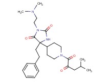 3-[2-(dimethylamino)ethyl]-5-[1-(4-methyl-2-oxopentanoyl)-4-piperidinyl]-5-(2-phenylethyl)-2,4-imidazolidinedione