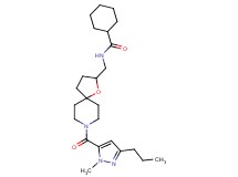 N-({8-[(1-methyl-3-propyl-1H-pyrazol-5-yl)carbonyl]-1-oxa-8-azaspiro[4.5]dec-2-yl}methyl)cyclohexanecarboxamide