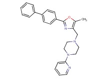 1-{[2-(4-biphenylyl)-5-methyl-1,3-oxazol-4-yl]methyl}-4-(2-pyridinyl)piperazine