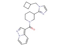 3-({3-[1-(cyclobutylmethyl)-1H-imidazol-2-yl]piperidin-1-yl}carbonyl)pyrazolo[1,5-a]pyridine