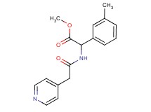 methyl (3-methylphenyl)[(pyridin-4-ylacetyl)amino]acetate