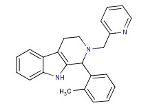 1-(2-methylphenyl)-2-(2-pyridinylmethyl)-2,3,4,9-tetrahydro-1H-beta-carboline