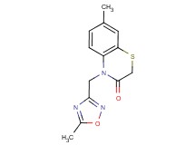 7-methyl-4-[(5-methyl-1,2,4-oxadiazol-3-yl)methyl]-2H-1,4-benzothiazin-3(4H)-one
