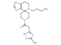 5-butyl-1'-[(3-methyl-1H-1,2,4-triazol-5-yl)acetyl]-1,5,6,7-tetrahydrospiro[imidazo[4,5-c]pyridine-4,4'-piperidine]