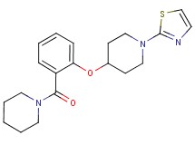 4-[2-(piperidin-1-ylcarbonyl)phenoxy]-1-(1,3-thiazol-2-yl)piperidine